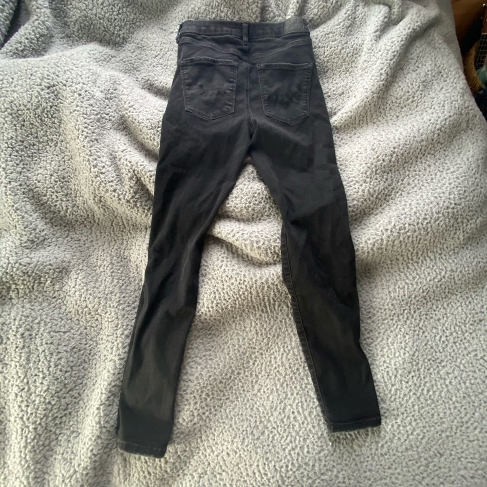 American Eagle black ripped skinny jeans - Picture 2 of 4